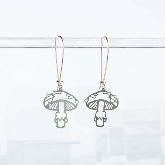 A Tea Leaf - Mushroom Earrings