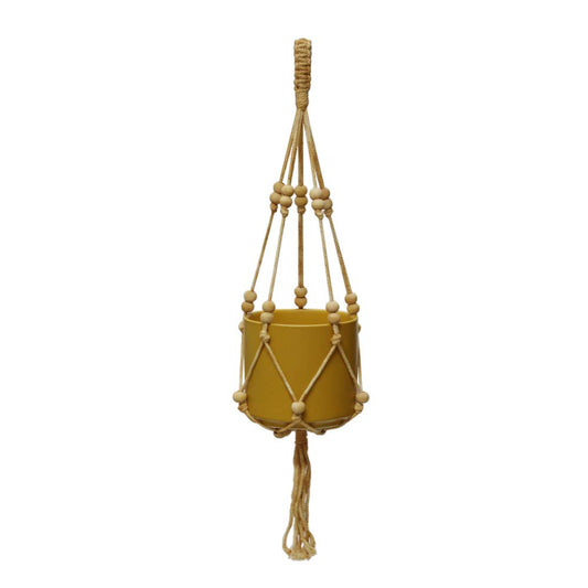 Soul of the Party Beaded Macrame Plant Hanger