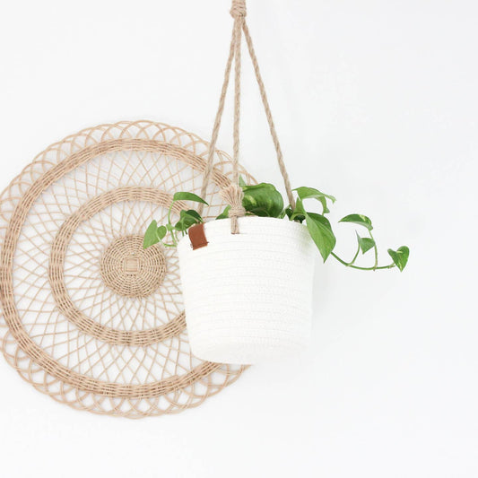 Sprout and About: White Soft Hanging Planter