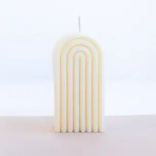 JaxKelly Tall Rainbow Cream Candle